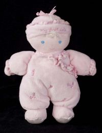 Carters Just One Year JOY My First Doll Girl Doll Plush Rattle Lovey